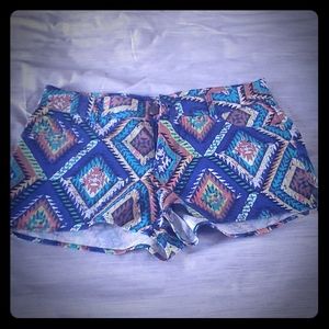 Colorful Tribal Shorts
